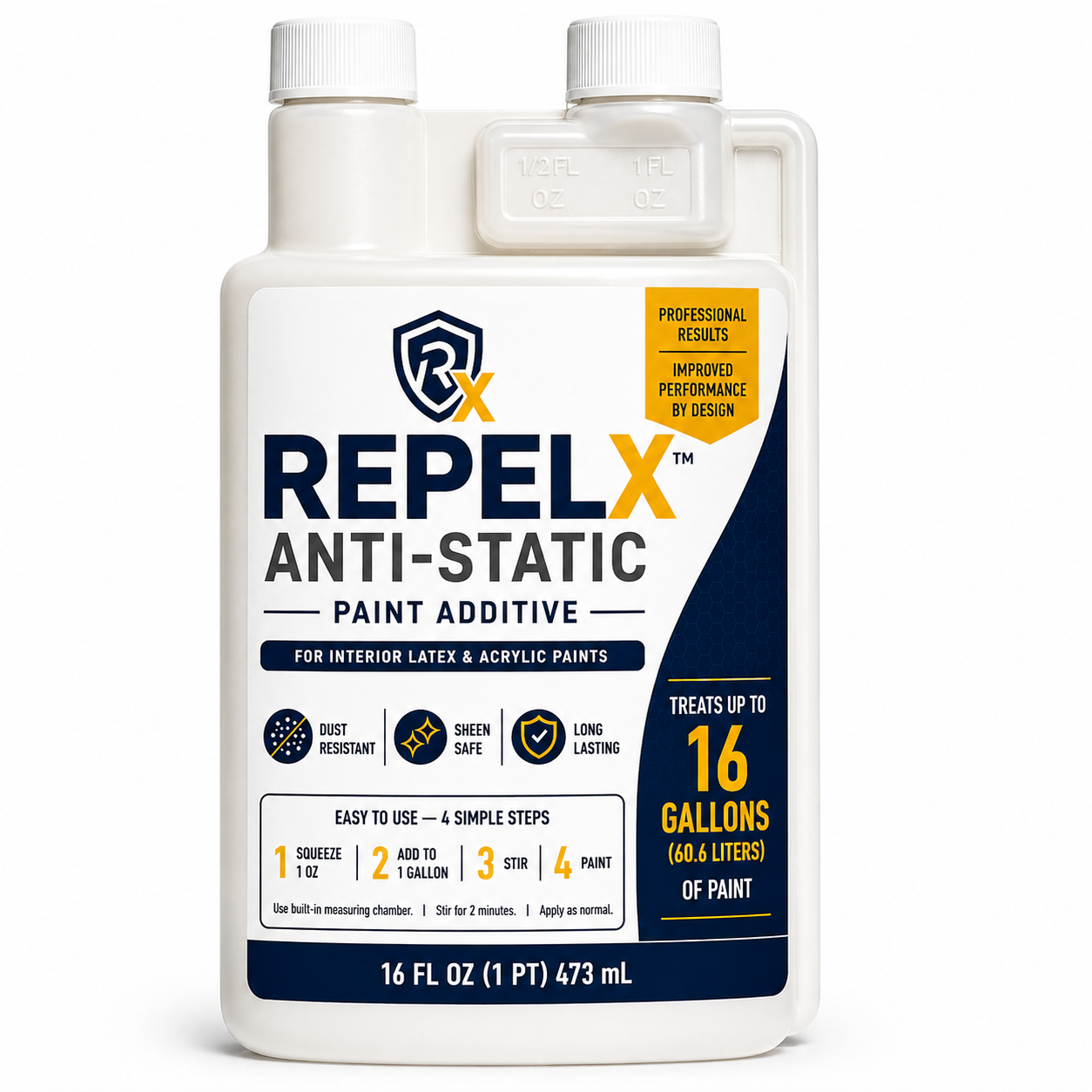RepelX™ Anti-Static Paint Additive 16 fl oz bottle